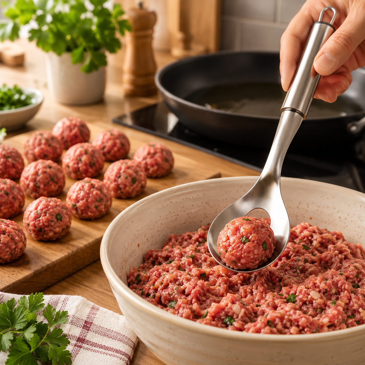 Rulla™ – jämna köttbullar utan kladd