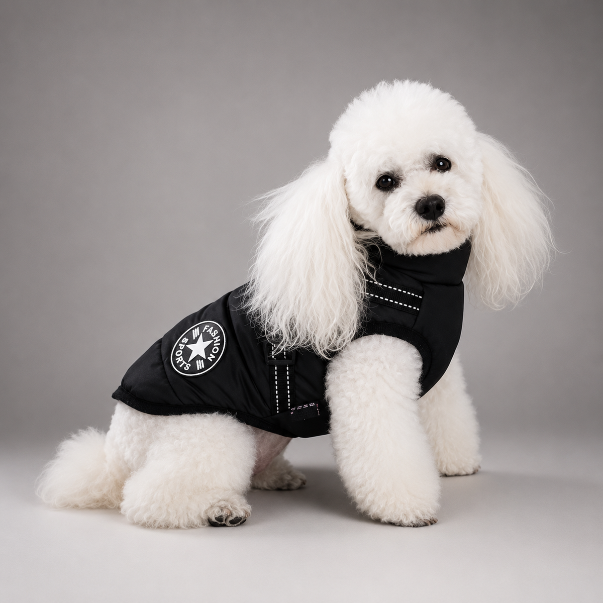 Petstar™ - Vattentät vinterjacka med inbyggd sele