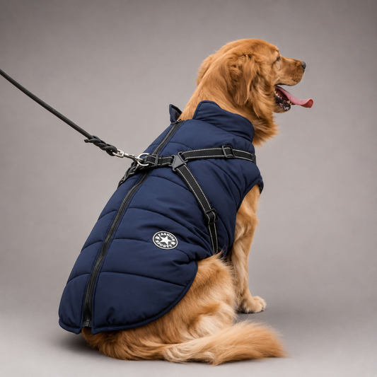 Petstar™ - Vattentät vinterjacka med inbyggd sele