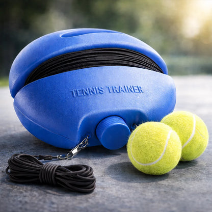 Portabel tennistränare med reboundboll