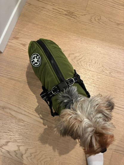 Petstar™ - Vattentät Vinterjacka med Inbyggd Sele