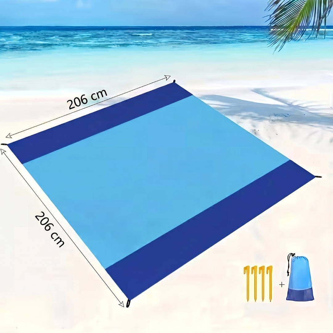 Extra Stor Lättvikts Sandtät Strandmatta